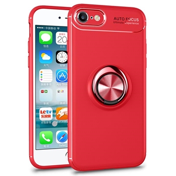 Husă iPhone 7/8/SE (2020)/SE (2022) - Magnetic Ring Grip - Roșu