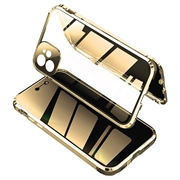 Husă Magnetică cu Sticlă Temperată iPhone 11 - Confidențialitate - Auriu