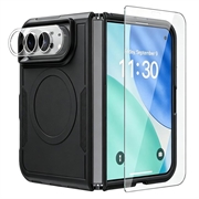 Husă magnetică iPhone Duo cu protecție pentru ecran din sticlă călită și protecție pentru obiectivul camerei