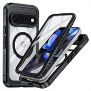 Husă magnetică Google Pixel 11 Pro XL cu protecție de ecran din sticlă călită - compatibilă MagSafe - negru