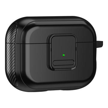 Carcasă magnetică pentru Apple AirPods Pro , Design cu cataramă pentru căști Bluetooth TPU Cover cu carabină