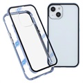 Husă Magnetică cu Sticlă Temperată iPhone 13 - Albastru