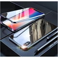 Husă Magnetică cu Geam Sticlă Temperată iPhone XS/X