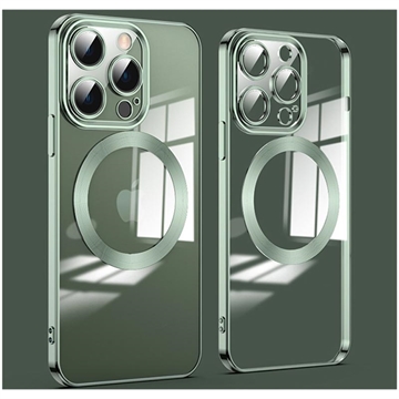 Husă Hibridă Magnetică iPhone 14 Pro Max - Verde