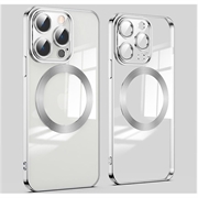 Husă Hibridă Magnetică iPhone 14 Pro Max - Argintiu