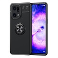 Husă Oppo Find X5 Pro - Magnetic Ring Grip - Negru