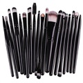 Set Cosmetic Machiaj cu 20 Pensule Diferite - Negru