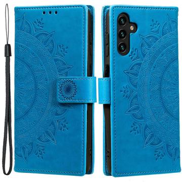 Husă Portofel Samsung Galaxy A54 5G - Mandala - Albastru