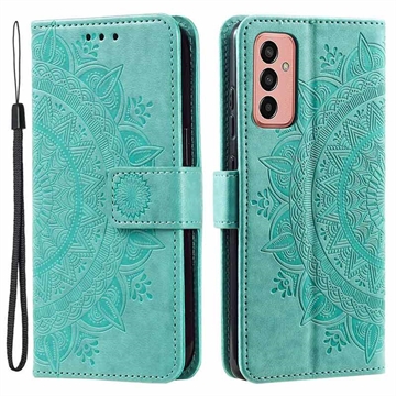 Husă Portofel Samsung Galaxy A14/A14 5G - Mandala - Verde