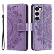 Husă Portofel Samsung Galaxy S23 5G - Mandala - Violet