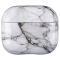 Husă AirPods 3 - Marble Pattern - Alb