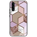 Husă Hibridă Samsung Galaxy A04s/A13 5G - Model Marmură - Maro / Roz
