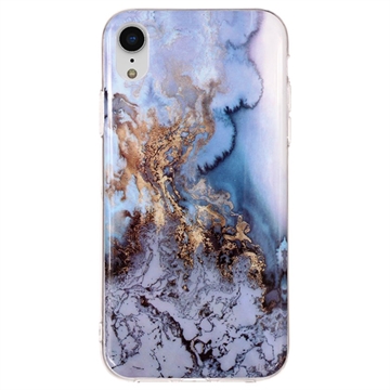 Husă TPU iPhone XR - Marble Pattern IMD - Lavă