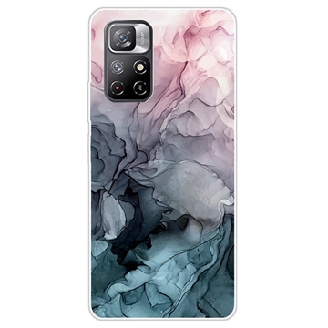 Husă TPU Xiaomi Redmi Note 11 Pro/Note 11 Pro 5G - Marble Pattern IMD - Gri / Roz