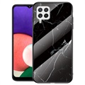 Husă Sticlă Temperată Samsung Galaxy A22 4G - Marble - Negru