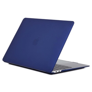 Husă Plastic Mat MacBook Air 13.3" 2018 A1932 - Albastru Închis