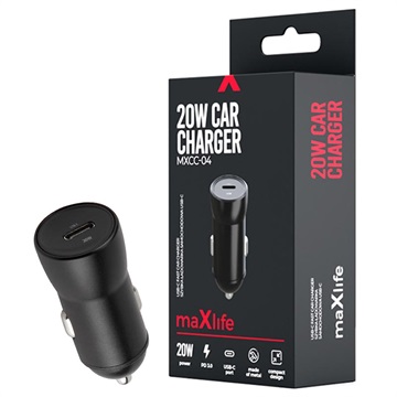 Încărcător Auto Rapid Forever USB-C Maxlife MXCC-04 - 20W - Negru