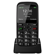 Telefon Melefon D210 4G Pentru Seniori Cu SOS - Dual SIM - Negru