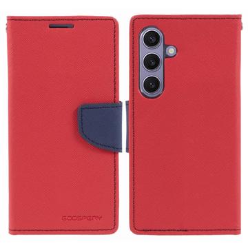 Husă Portofel pentru Samsung Galaxy S24 Mercury Goospery Fancy Diary - Roșu