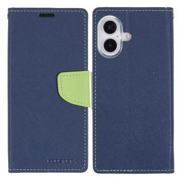 Husă Portofel iPhone 16 Mercury Goospery Fancy Diary - Albastru