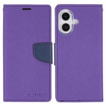 Husă Portofel iPhone 16 Mercury Goospery Fancy Diary - Violet