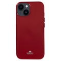Husă TPU iPhone 15 - Mercury Goospery Glitter - Roșu