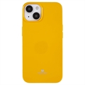 Husă TPU iPhone 14 Plus - Mercury Goospery Glitter - Galben