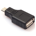 Adaptor MicroUSB / USB 2.0 OTG - Negru