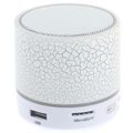 Mini difuzor Bluetooth cu microfon și lumini LED A9 - Cracked White