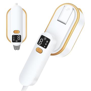 Mini Steamer portabil pentru haine cu afișaj LED și abur cu 3 niveluri - 1200W - alb