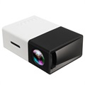 Mini proiector portabil LED Full HD YG300 - Negru / Alb