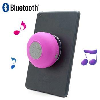 Mini boxa Bluetooth portabila rezistenta la apa BTS-06 - roz fierbinte