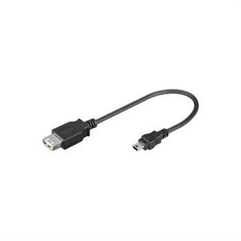 Cablu Adaptor Goobay USB Feminin / MiniUSB Masculin