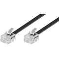 Cablu telefonic modular RJ11/RJ11 - 6m - negru