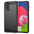 Husă TPU Samsung Galaxy A23 - Mofi Carbon Fiber - Neagră