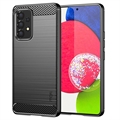 Husă TPU Samsung Galaxy A53 5G - Mofi Carbon Fiber - Neagră