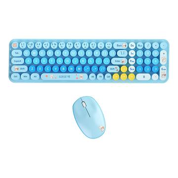 Set tastatură și mouse fără fir Mofii Baby Bear - QWERTY - Albastru