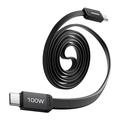 Cablu USB-C magnetic plat Momax DC88 Mag.Link - 100W, 1m - Negru