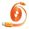 Cablu USB-C magnetic plat Momax DC88 Mag.Link - 100W, 1m - portocaliu