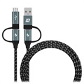 Cablu universal Momax OneLink 4-în-1 - USB-C, MicroUSB, USB 2.0 - 1,2 m