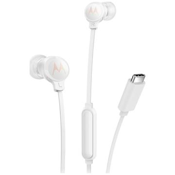 Căști intraauriculare Motorola 3C-S cu fir USB-C - alb