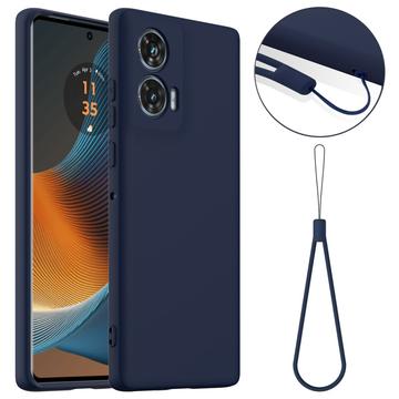 Husă Silicon Liquid Motorola Edge 50 Fusion - Compatibila MagSafe - Albastru Închis