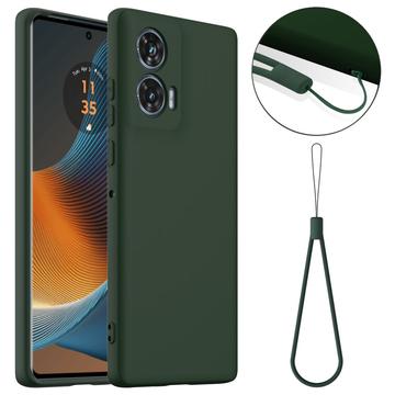 Husă Silicon Liquid  Motorola Edge 50 Fusion - Compatibila MagSafe - Verde Închis