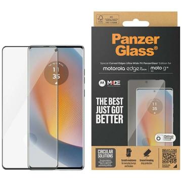 Geam Protecție Ecran Motorola Edge 50 Fusion/Moto G85 - PanzerGlass Ultra-Wide Fit EasyAligner - Marginea neagră