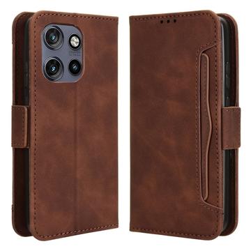 Husă portofel pentru card Motorola Edge 50 Neo/Moto S50 - maro
