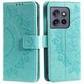 Husă Portofel Motorola Edge 50 Neo - Mandala - Verde