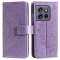 Husă Portofel Motorola Edge 50 Neo - Mandala - Violet
