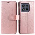 Husă Portofel Motorola Edge 50 Neo - Mandala - Auriu Roze