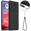 Husă Silicon Liquid Motorola Edge 50 Pro - Compatibila MagSafe - Negru