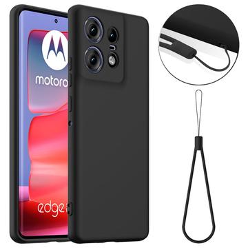 Husă Silicon Liquid Motorola Edge 50 Pro - Compatibila MagSafe - Negru
